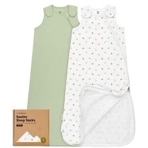 KeaBabies 2-Pack Baby Sleep Sacks Medium 6–18M Roarsome Organic Cotton NEW